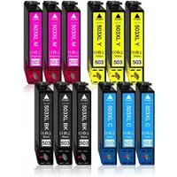 Druckerparadies 12er Pack Druckerpatronen 503 503XL kompatibel mit Epson WF-2960 Tintenpatrone (12-tlg)