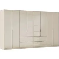OTTO home Drehtürenschrank Kleiderschrank Kleiderschränke Schrank Garderobe AGORDO mit Glasfront (in zwei Griff-Farben, Breiten 91-360 cm) mit Außenschubkästen, in 7 Breiten und 2 Höhen MADE IN GERMANY