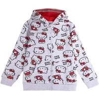 Cerdá Sweatjacke Hello Kitty Allover-Print Kinder Kinder Zip-Hoodie Gr. 116-158 cm