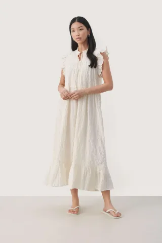 Kleid Gerade Passform beige