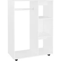 vidaXL Kleiderschrank Mehrzweckschrank Weiß 80x40x110 cm Holzwerkstoff