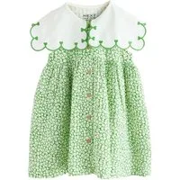 Next Sommerkleid Ärmelloses Sommerkleid mit Kragen (1-tlg)