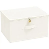 Minicloss Aufbewahrungsbox Große Aufbewahrungsbox für Kleidung, faltbare Stoffbox mit Deckel, Schrank-Organizer, langlebiger Aufbewahrungskorb für Zuhause