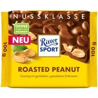 Ritter SPORT Schokolade, Ritter Sport Nuss Klasse Roasted Peanut Vollmilchschokolade 100g