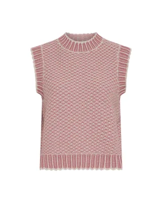 msch copenhagen - MSCHPilla Vest oatmeal f rose - Gr. - M