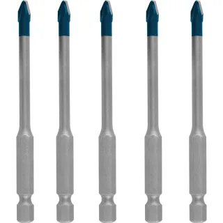 Bosch EXPERT HEX-9 Hard Ceramic HEX-9 Bohrer 5 x 90 mm, 5-Stück - 2608902315