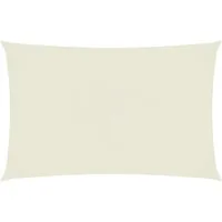 vidaXL Sonnensegel Sonnensegel Oxford-Gewebe Rechteckig 4x7 m Creme, (1-tlg)