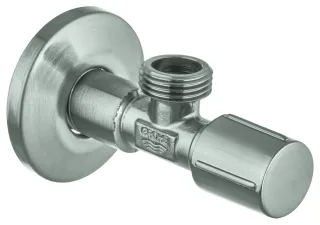 GROHE Eckventil 22041_1 1/2"x1/2", langer Schubschaft supersteel, 22041DC1 22041DC1