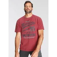 Man's World T-Shirt kurzärmelig, melierte Optik, Rundhalsausschnitt