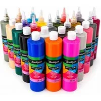 Greenpoint Acrylfarbe Acrylfarben-Set 12/24 x500 ml – Hoch deckend, matt, für Pouring & mehr
