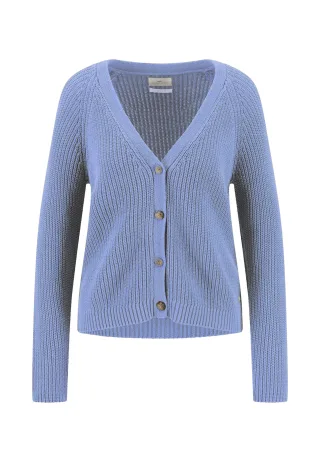 FYNCH-HATTON - CARDIGAN COTTON cornflower blue - Gr. - S