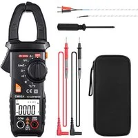 TACKLIFE Multimeter, Digital Zange Multimeter Spannungsprüfer 600A TRMS 6000 Counts NCV
