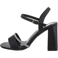 Ital-Design Damen Abendschuhe Party & Clubwear Sandalette (83448536) Blockabsatz Sandalen & Sandaletten in Schwarz