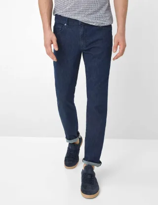 Brax Herren Five-Pocket-Hose Style CHUCK RAW BLUE, denim dunkelblau, Gr. 42/32