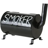 BOLTZE GRUPPE GmbH Aschenbecher Sturmaschenbecher Smoker Eisen schwarz L 20 cm
