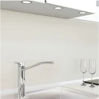 danario Küchenrückwand Folie selbstklebend - Matt - Spritzschutz Küche - versteift & robust