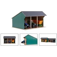 Kids Globe Spielwelt Kids Globe Fahrzeugschuppen 1:32 für bis zu 3 Fahrzeuge Maße 45x38x27