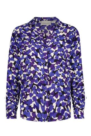 Fabienne Chapot - Bluse - Liv schwarz/lila - Gr. - 38