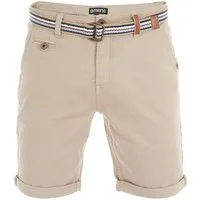 riverso Chinoshorts Herren Shorts RIVKlaas Regular Fit Bermudashorts mit Gürtel