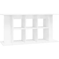 vidaXL Aquariumunterschrank Aquariumständer Hochglanz-Weiß 120x40x60 cm Holzwerkstoff