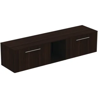Ideal Standard Möbel-Set 200cm i.life B 2 Auszüge 1 mi.off.Fach Gr.Chrom Coffee Oak, T5850NW T5850NW