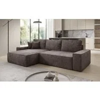 Luxusbetten24 Schlafsofa Designer Sofa Lunaro in Cord, mit Stauraum und Schlaffunktion