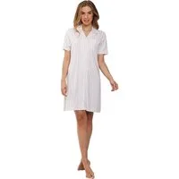 Pastunette Nachthemd Klassisches Damen Schlafshirt geknöpft (1-tlg) Baumwolle