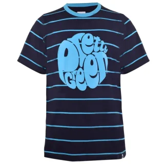 Pretty Green - T-Shirt für Herren, Logo (Blau)