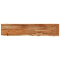 vidaXL Tischplatte Wandregal 120x20x2,5 cm Rechteckig Massivholz Baumkante (1 St)