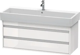 Duravit Ketho Waschtischunterbau wandhängend Weiß Hochglanz 1150x440x480 mm - KT663902222 KT663902222