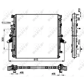 NRF Motork?hler gel?tet Land Rover Discovery Range Rover 53097