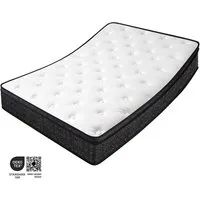 Taschenfederkernmatratze Luxusmatratze 7 Zonen Federkernmatratze Hoher Komfort, Topcony, 25 cm hoch, (25 cm hoch, Orthopädische Körperanpassung, Wendbar mit H4 Härtegraden), Atmungsaktiv, Rückenentlastung, Orthopädisch, Matratze