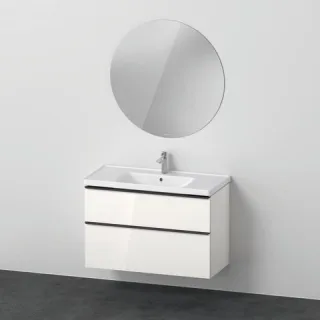 Duravit D-Neo Möbelwaschtisch mit Waschtischunterbau und Spiegel 1000x480x2000 mm - DE011102222 DE011102222