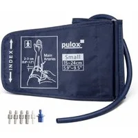 pulox Blutdruckmessgerät Blutdruckmanschette 15-24 cm Universal Einschlauch + 6 Adapter