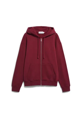 Armedangels - SAROMIAAN SWEATJACKET velvet red - Gr. - XL