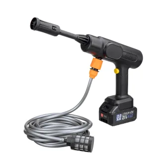 Brushless Cordless High Pressure 21V Car Washer Washing Machine with 2pcs 3.0Ah Lithium Battery Powerful Washer Cleaning