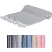 livessa Strandtuch Baumwolle Strandtuch - Saunatuch - Turkish Hamamtuch - Badetuch, Baumwolle, 100 % Baumwolle - 100x200 cm