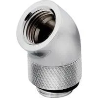 XF 45° Rotary Adapter Twin Pack, Verbindung chrom, kompatibel mit CORSAIR XF Fittings