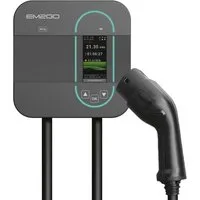 EM2GO EM2GO Wallbox 11kW mit App, RFID, Typ 2 Ladekabel & CEE Adapter Elektroauto-Ladegerät (Wallbox Solarkompatibel - Batteriespeichertauglich)