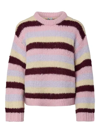 PIECES - PCDORTHEA LS CHUNKY KNIT NOOS BC Violett - Gr. - XL