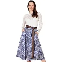KRÜGER COLLECTION Trachtenrock Damen Trachtenrock 'Janita' 264167, Blau