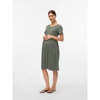 Mamalicious Jerseykleid MLMIA SS JRS ABK SKATER DRESS NOOS Baumwollmischung, regular fit
