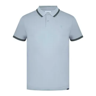 Firetrap - "Lazer" Poloshirt für Herren, Baumwolle (Blau/Schwarz)