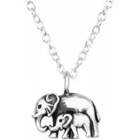 ALEXANDER YORK Kette mit Anhänger ELEFANT FAMILIE, 2-tlg., 925 Sterling Silber