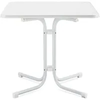 Beautissu Bistrotisch Bistrotisch Bistroni WP 80x80xH70cm Weiß, Campingtisch Partytisch Esstisch Gastro Bistroni