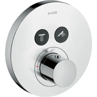 hansgrohe Axor ShowerSelect Round Thermostat 36723000 Thermostat, 2 Verbraucher, chrom