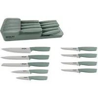 Michelino Messer-Set Praktisches 10-teiliges Messerorganizer-Set: für geordnete Küchen (10-tlg)