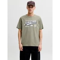 Jack & Jones T-Shirt JJELOGO TEE SS O-NECK 2 COL AW26 SN Baumwolle, regular fit