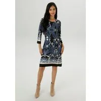 Aniston SELECTED Jerseykleid mit Ornamenten- und Rankendruck Allover