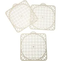 Ruco Abtropfmatte Spülbeckenmatte, 3er Set, Spülbecken-Schutzeinlage, Spülmatte, Made in Germany